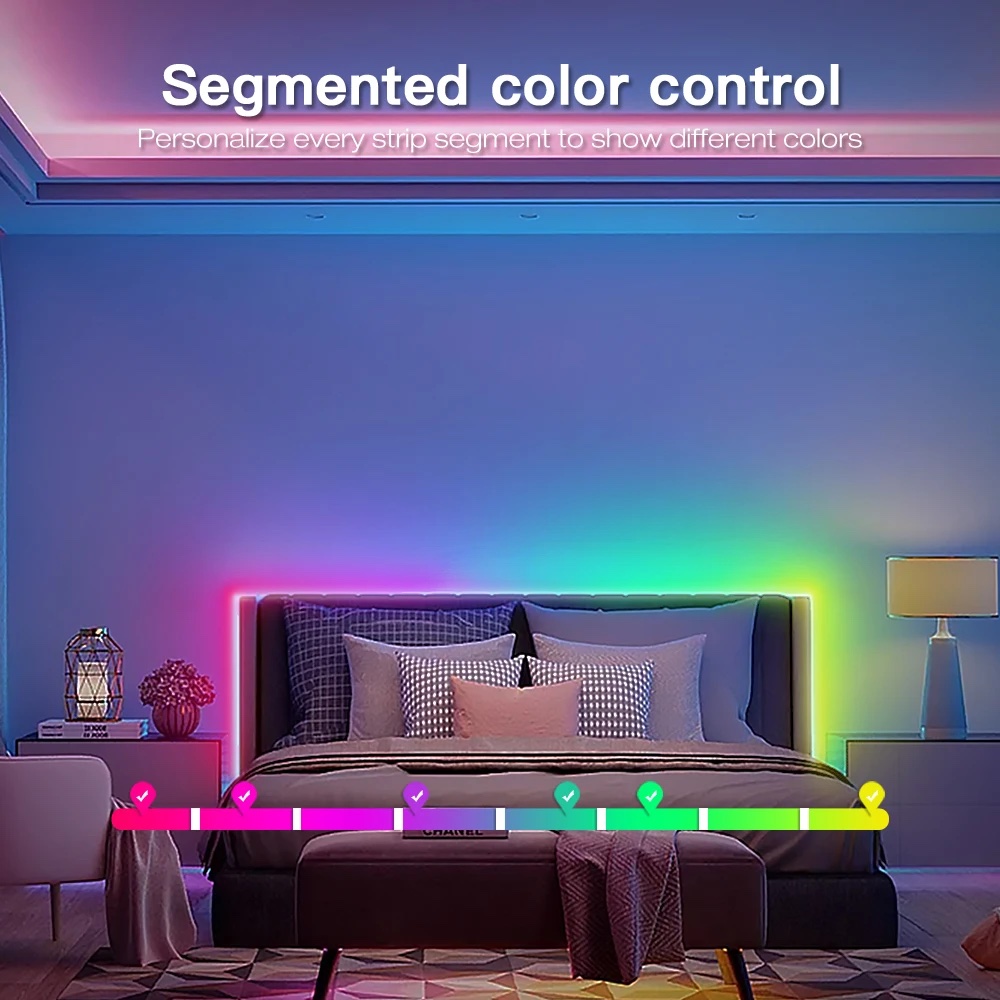 Ovladanie LED pasu po segmentoch